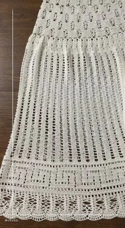 丝绒半身裙编织图解,冬款成人半身裙编织教程