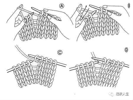 棒针织毛衣怎么看图解,怎样看棒针加针减记号