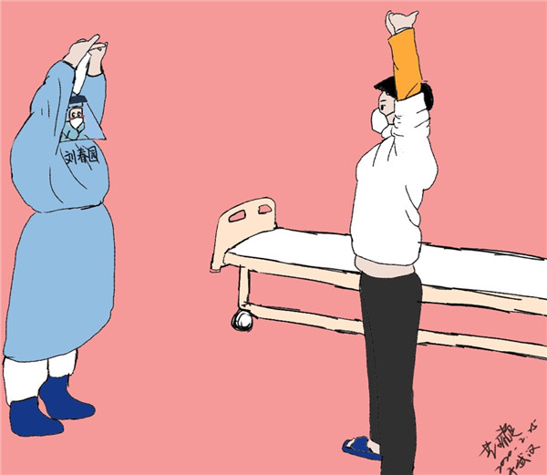 火神山雷神山抗疫手抄报,雷神山医院logo手绘