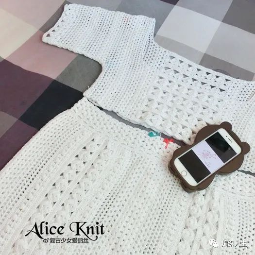 步月秋水图解,宽松马海毛连衣裙编织图解