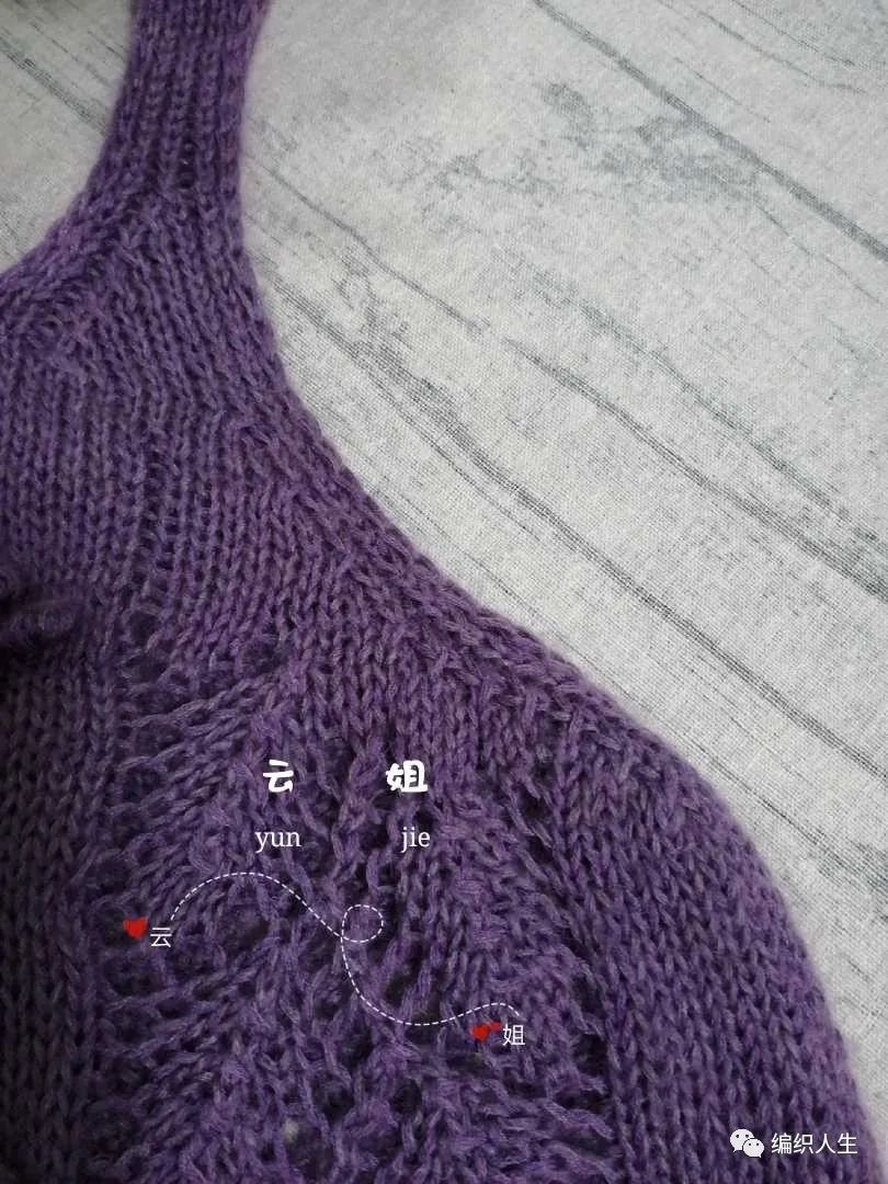 棒针编织叶子花背心图案,女式背心叶子花怎么织