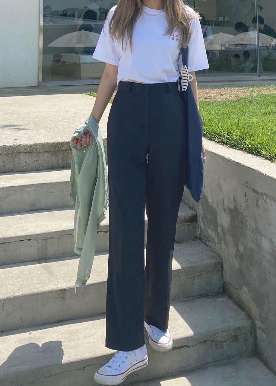 小个子胯宽腿粗牛仔裤,适合假胯宽的牛仔裤