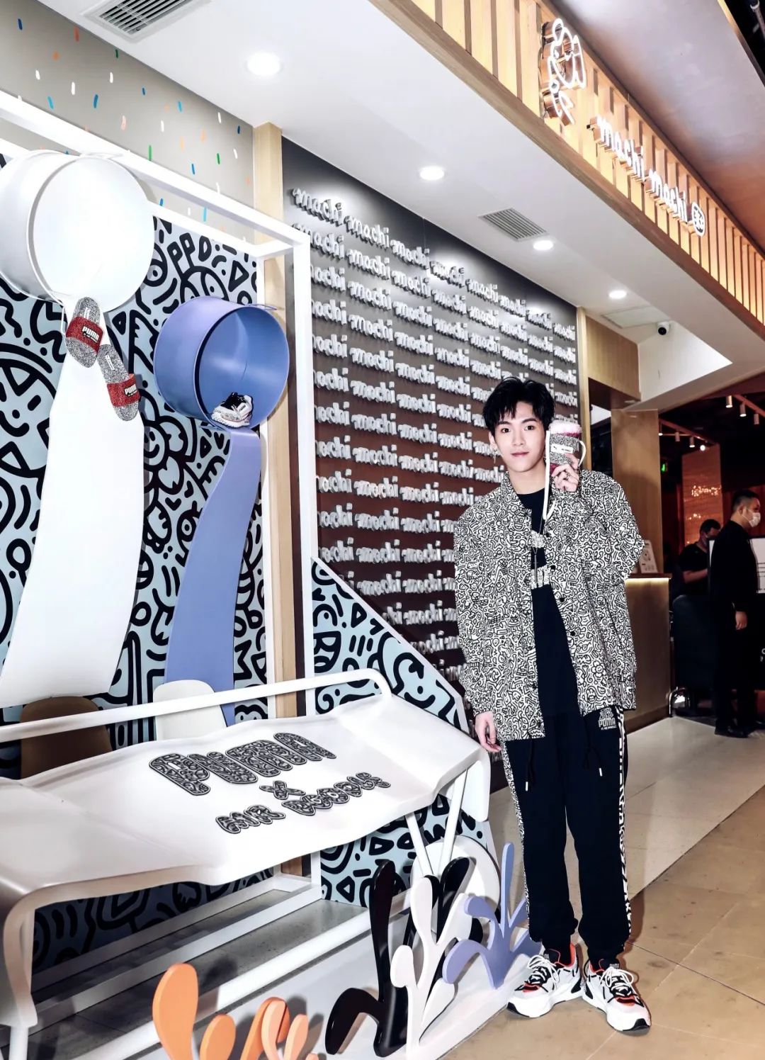 puma联名神仙配色,puma新款涂鸦