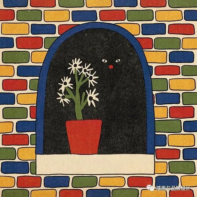 插画丨抽象复古的画面有没有带给你一些童年的回忆呢？