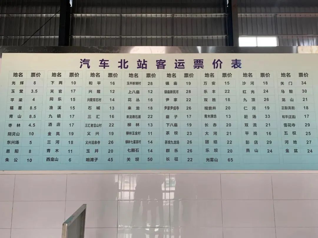 巴中汽车北站5路公交线路调整,巴中汽车北站有哪些线路