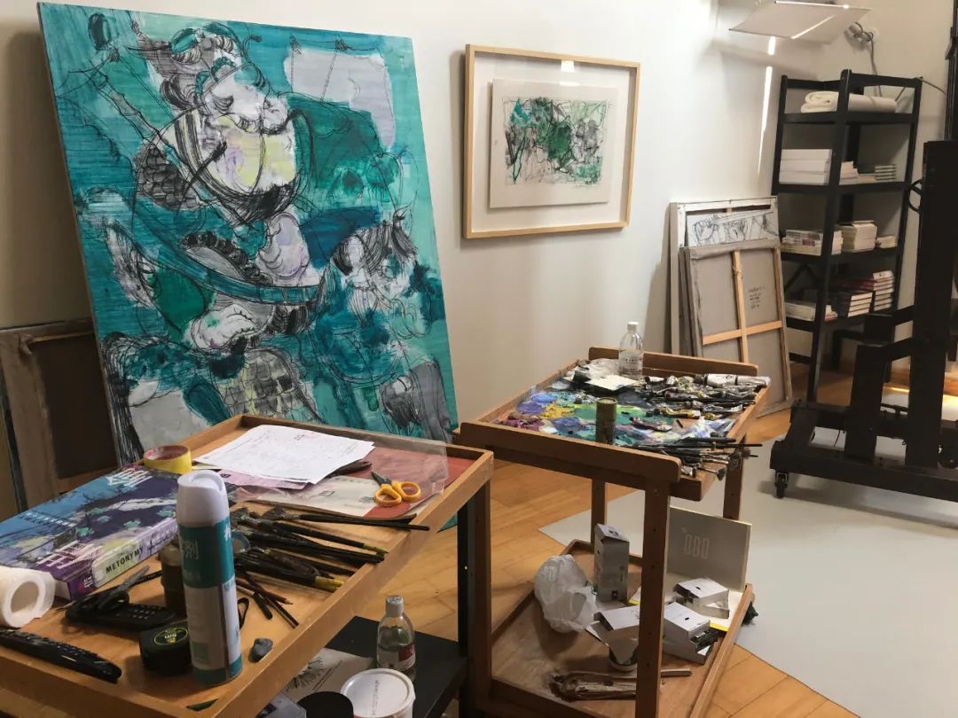 第一届“央美抽象高研班”即将启动|部分入选学员赴孟禄丁等导师工作室参观访问