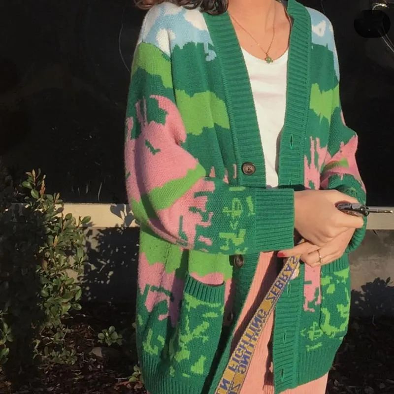 秋冬新款针织开衫女百搭撞色,秋冬必买的基础款针织开衫