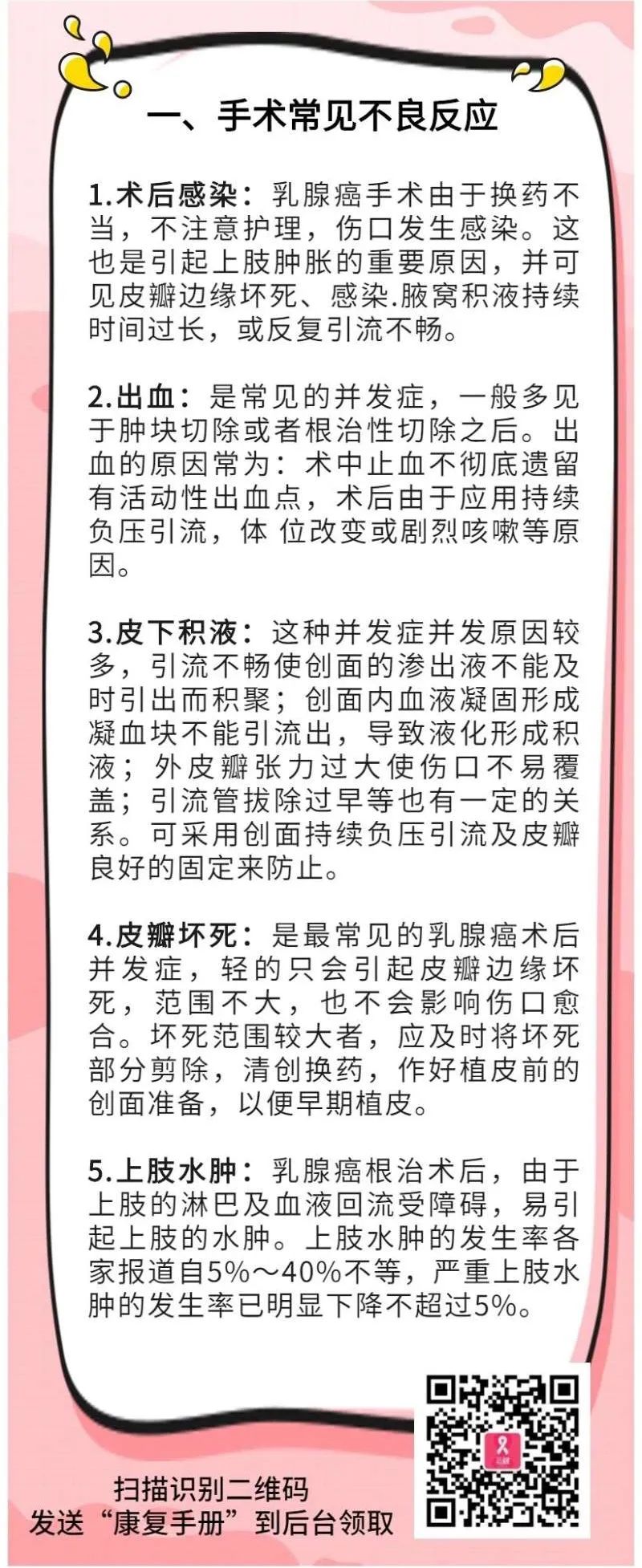乳腺癌假体术后并发症的处理方法,乳腺癌术后潜在并发症有哪些