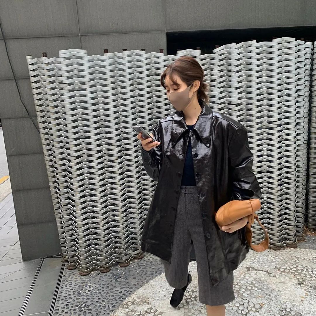 潮韩穿搭女,韩国明星秋装穿搭
