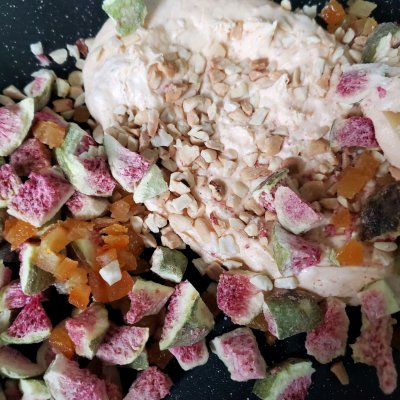 抹茶无花果巴旦木牛轧糖,芝麻无花果牛轧糖做法