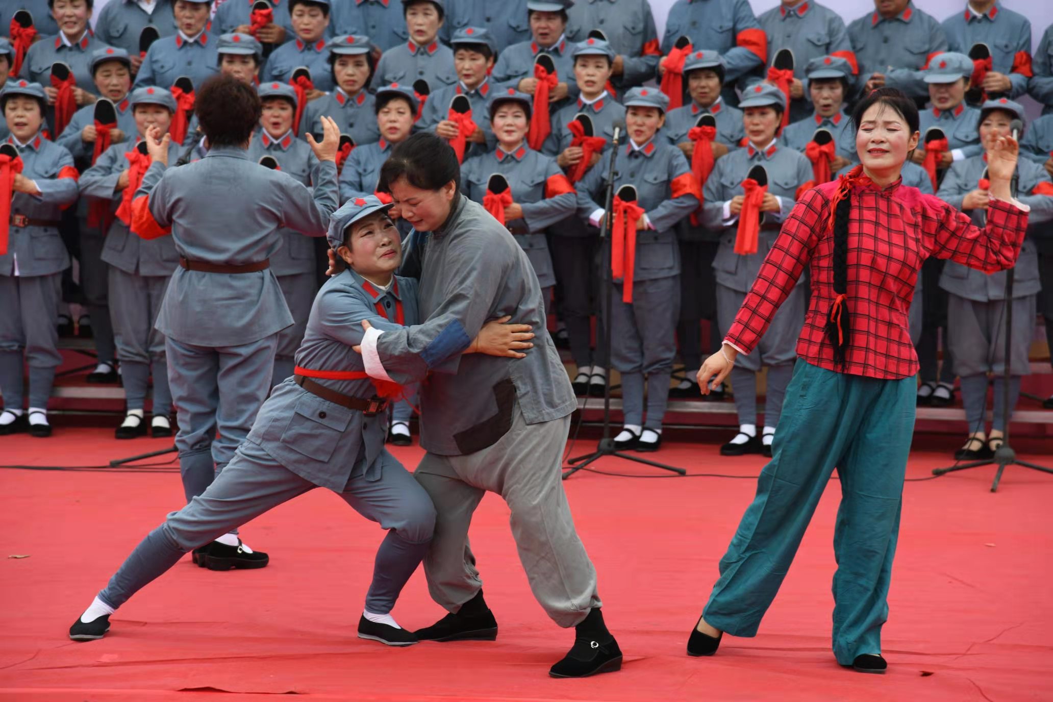 社旗县庆祝建党,社旗县建党大合唱