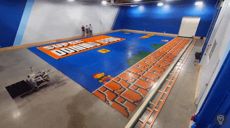 多米诺骨牌做超级马里奥,多米诺骨牌版超级马里奥奥德赛