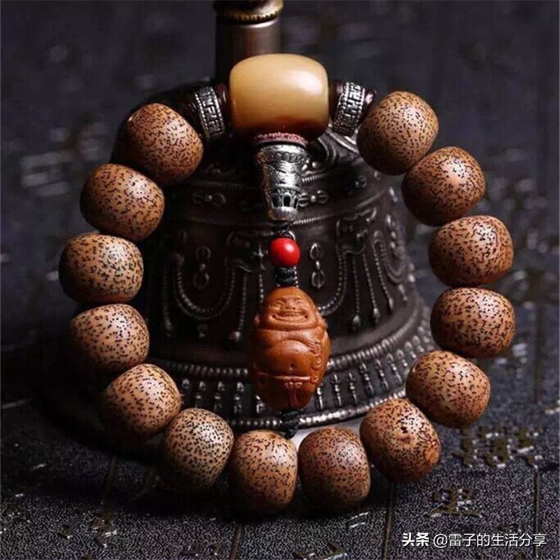 大尺寸星月菩提108颗蜜蜡配饰,文玩菩提子鉴赏