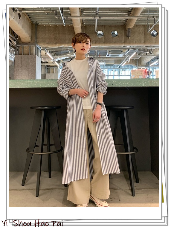 米色裤子怎么搭好看女装,慵懒风米色裤子怎么搭