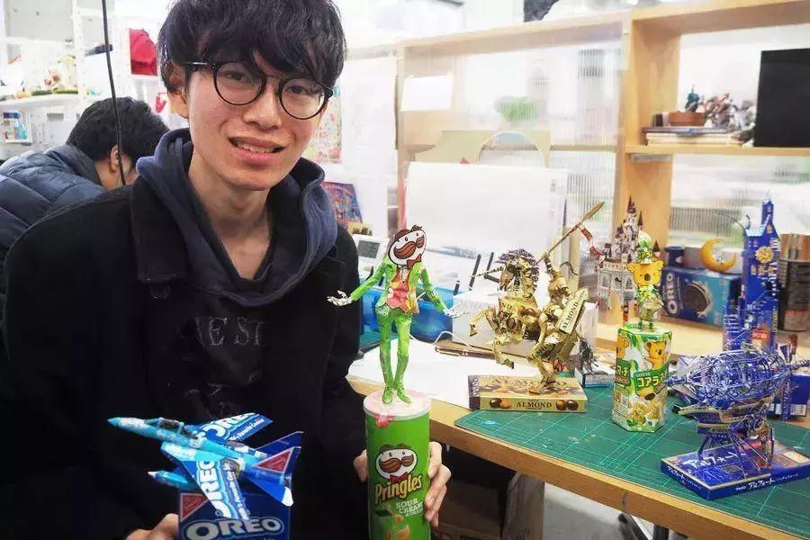 泡面武士，咖啡火车！日本空箱职人将废纸盒玩儿出了新花样