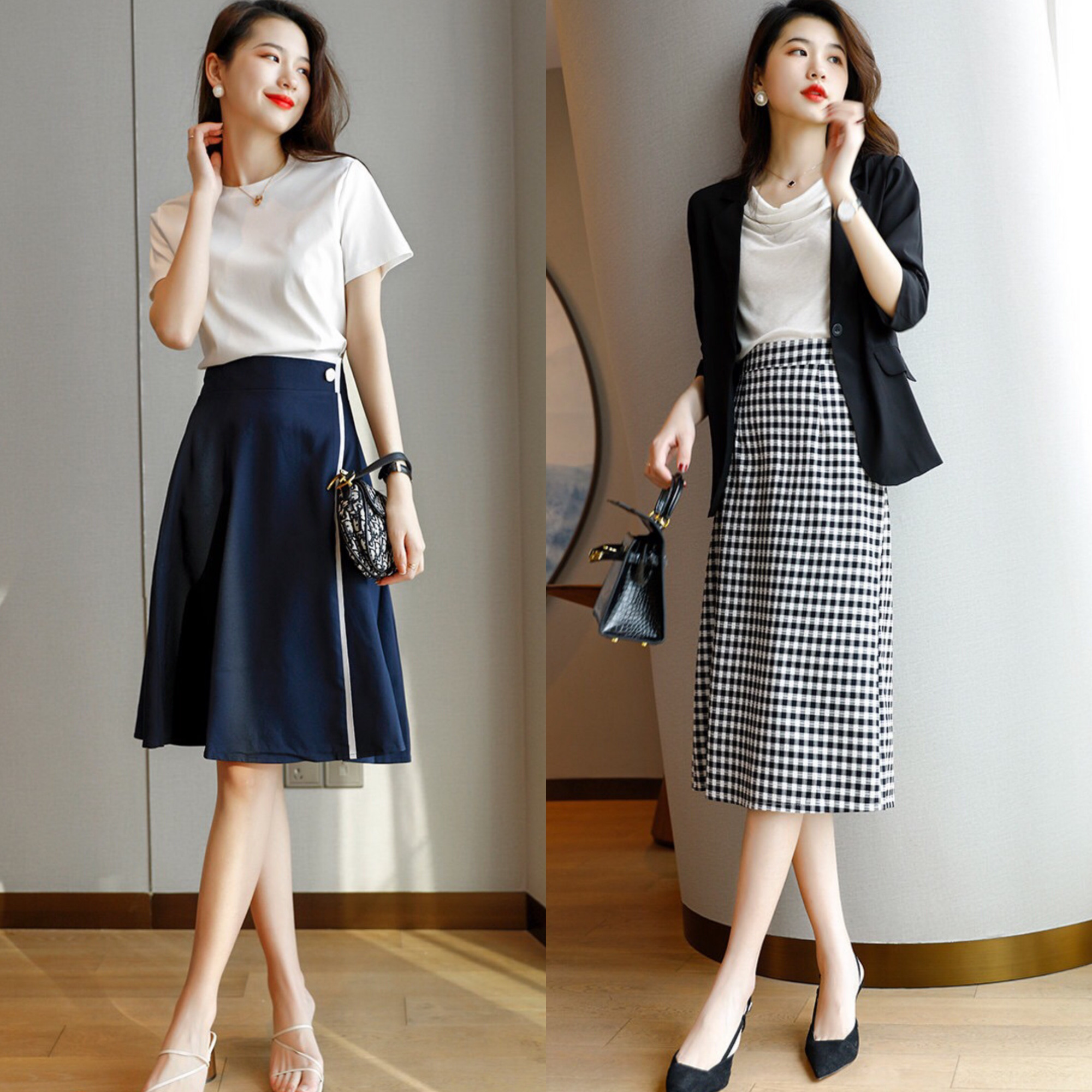 多风格穿搭夏天气质上衣,白色上衣夏季舒适搭配