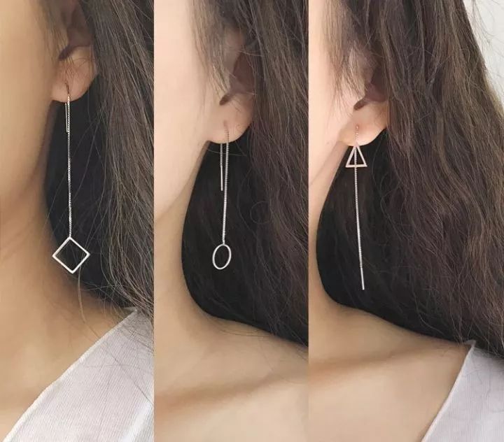 超长流苏耳饰正确戴法,耳饰的100种戴法