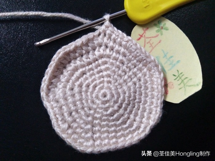 马蹄莲花的钩织教程,马蹄莲宽叶子的钩织教程