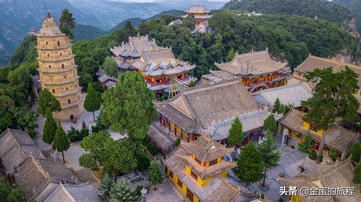 中国道教十大名山崆峒山景点图片,游览崆峒山道观走哪条路线