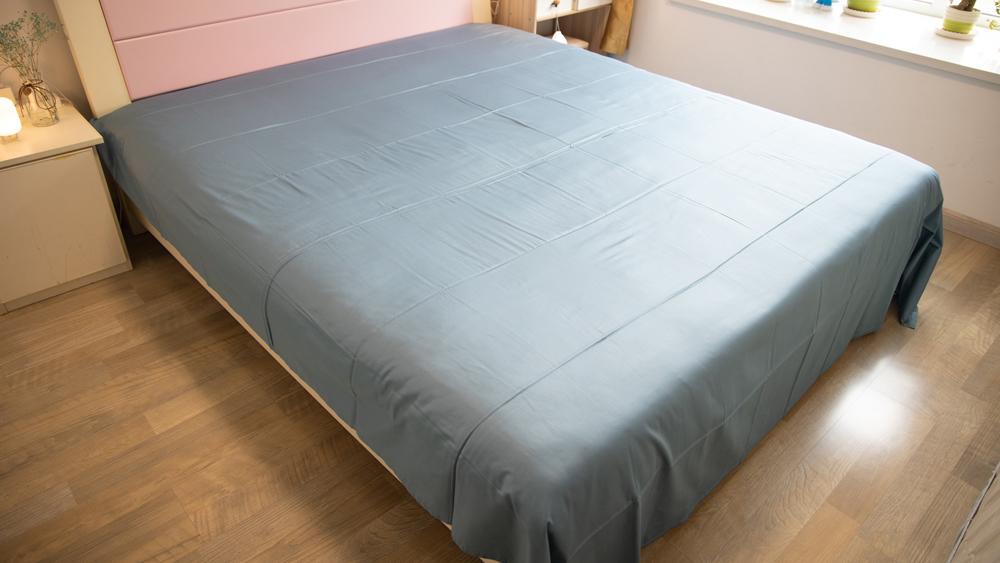 贡缎水洗丝质四件套,全棉贡缎轻奢