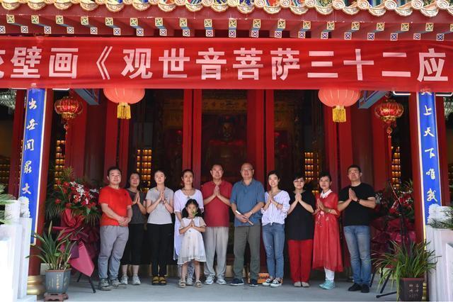 观音菩萨三十二像工笔画,观世音菩萨画像工笔画