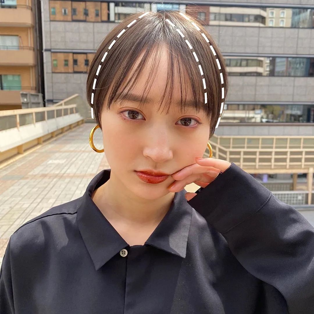 长头发显高显脸小发型,适合矮个子脸小的短发型