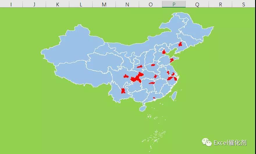 在Excel中进行地图可视化，看完此篇重新刷新你对Excel的认知