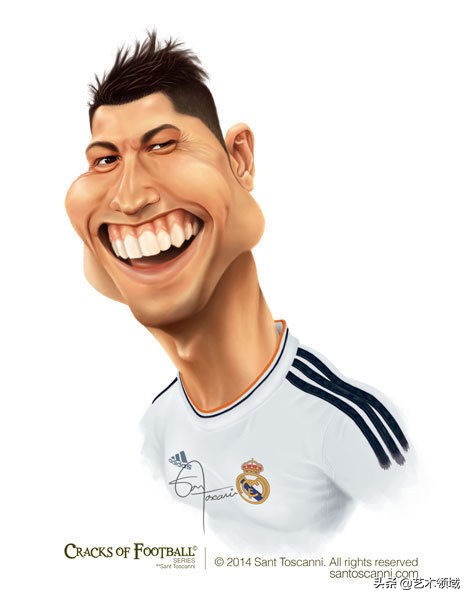 SantToscanni足球明星卡通漫画头像