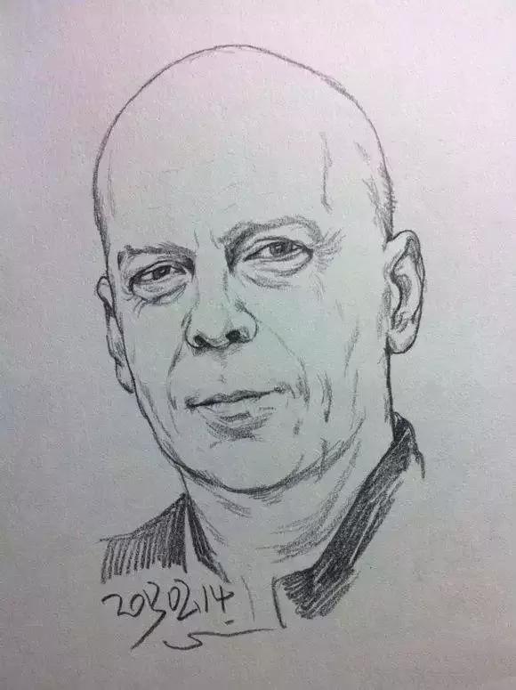 速写看一眼画一笔,用速写的方法画肖像画