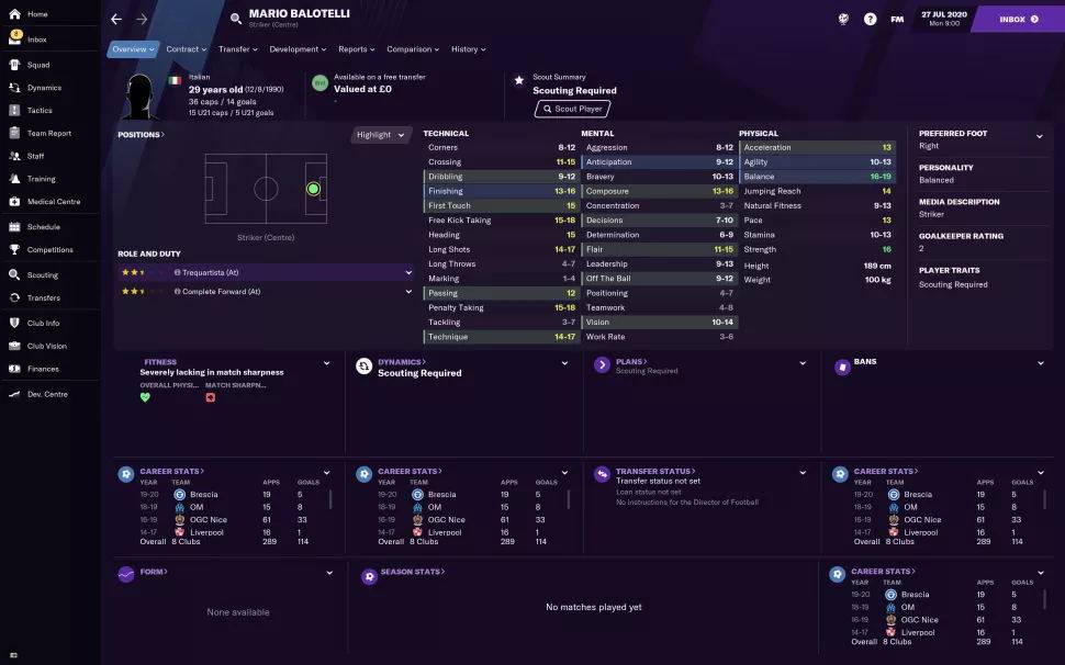 fm2021边锋和内锋哪个好,fm2021潜力球员排名