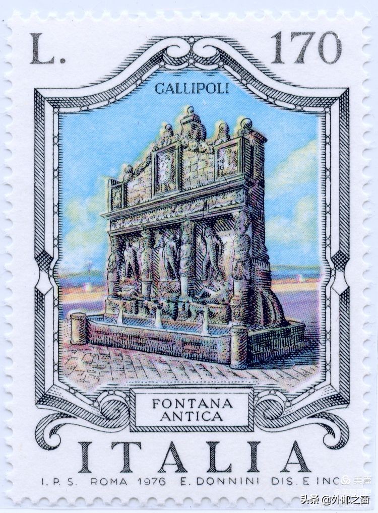 意大利1998年发行雕刻版邮票,意大利存世18个月的邮票