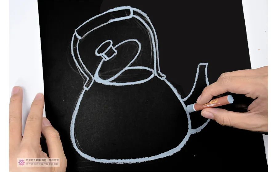 水溶油画棒儿童画简单又漂亮,初学儿童画油画棒图片