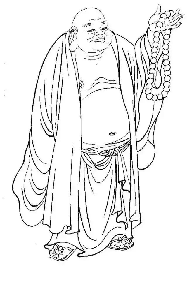 白描佛像线稿图片大全,白描佛像画法图片大全
