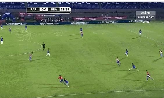 巴西主场3-0击败巴拉圭,巴西4-1胜巴拉圭