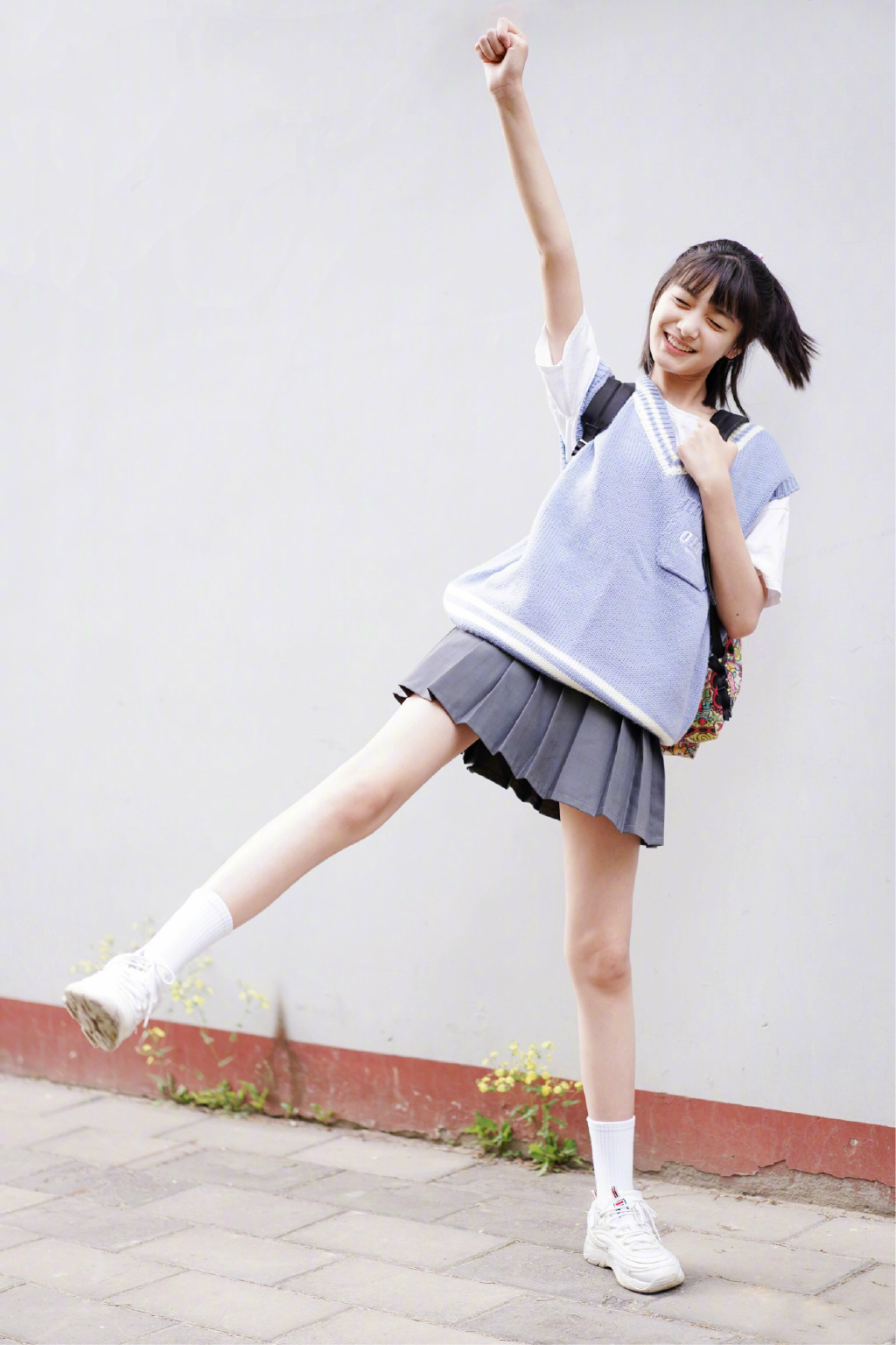 小朋友半身裙怎么搭配,12-15岁女学生polo裙180