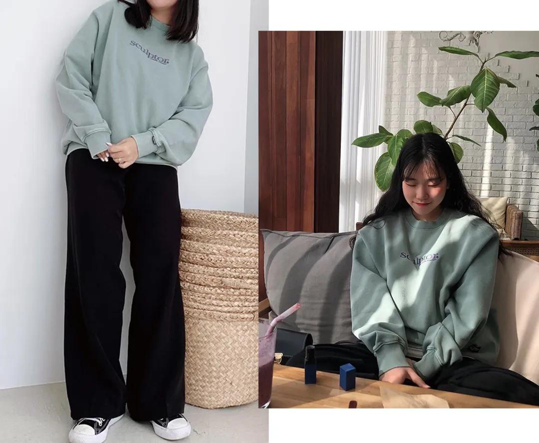 韩国今年流行什么卫衣色,韩国小众平价卫衣