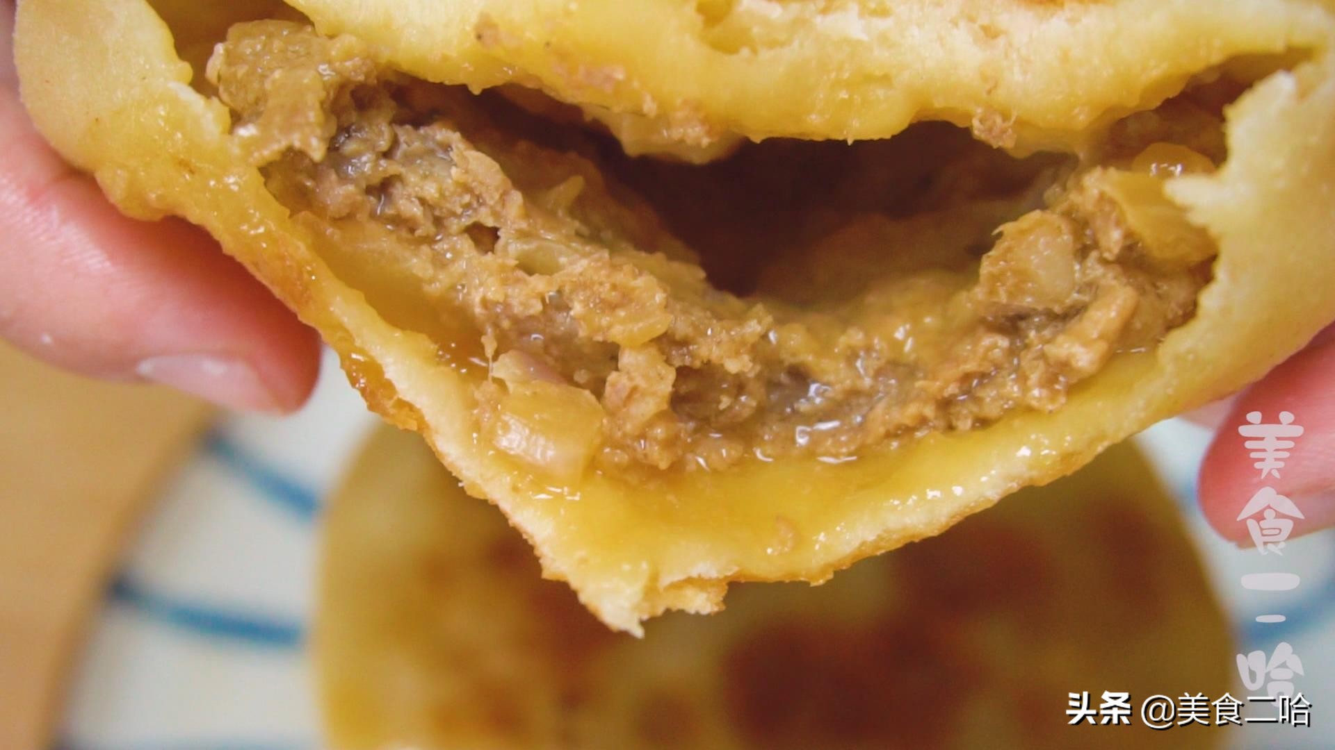 早餐饼肉馅最好吃的做法,鲜肉饼早餐做法