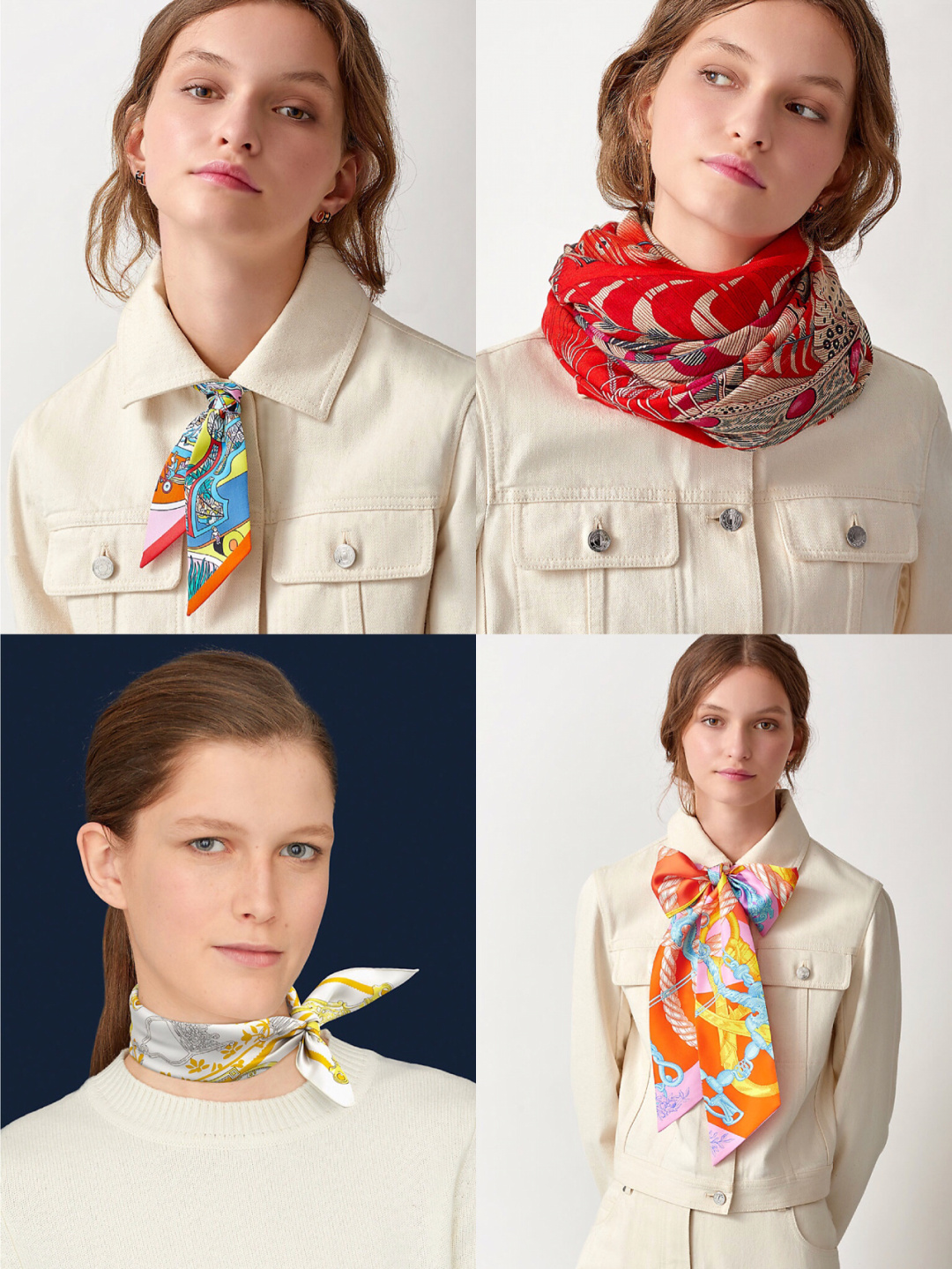 最简单的爱马仕丝巾打法,爱马仕lindy丝巾系法