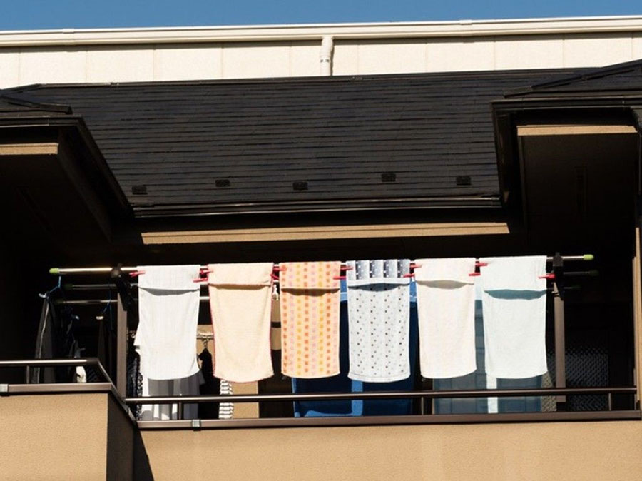 日式小型阳台晾衣,阳台晾衣就用它