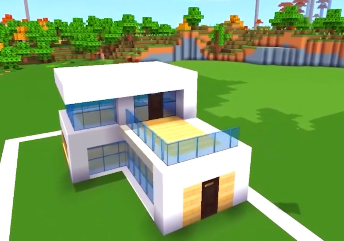 迷你世界小别墅教程简约风,手工制作迷你小别墅迷你世界