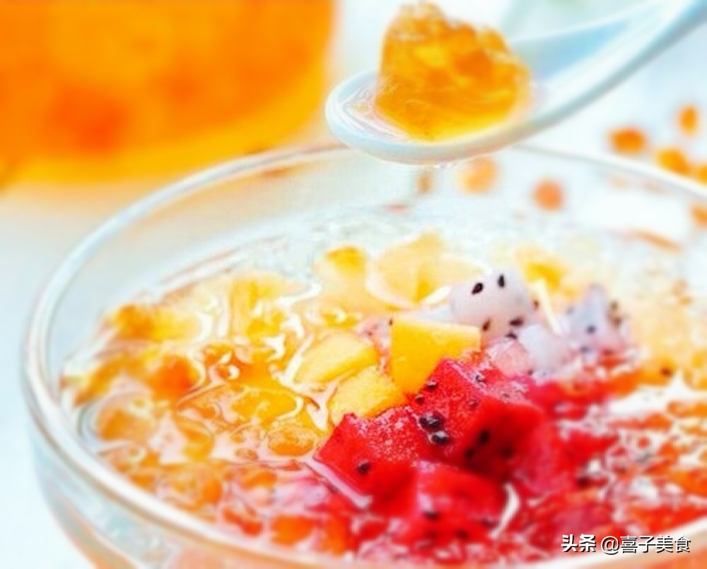 夏日冰水果捞制作,夏季水果捞教学