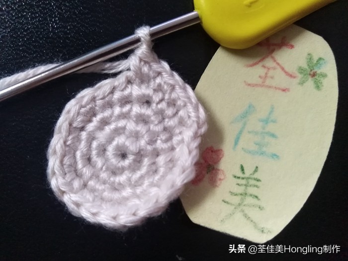 马蹄莲花的钩织教程,马蹄莲宽叶子的钩织教程