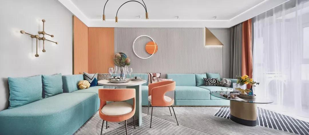 家居使用浪漫马卡龙色带，私享别墅另一种生活