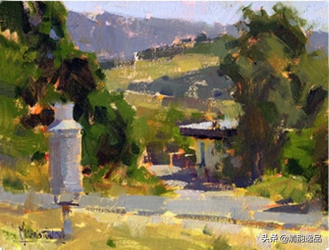 美国艺术家乔biwler油画作品赏析,丽莎印象派油画欣赏