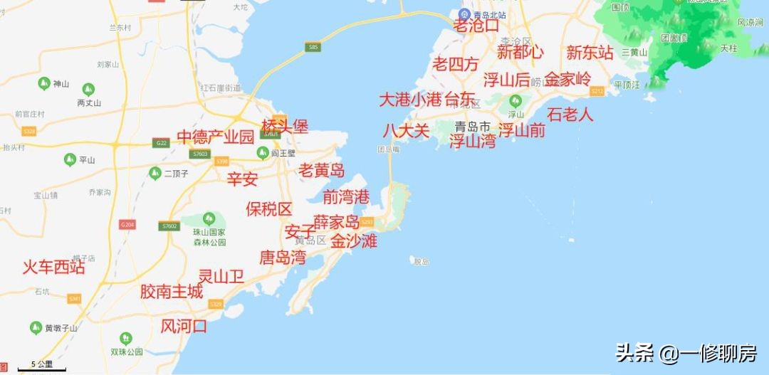 青岛西海岸未来5年房价,西海岸哪个片区最有潜力