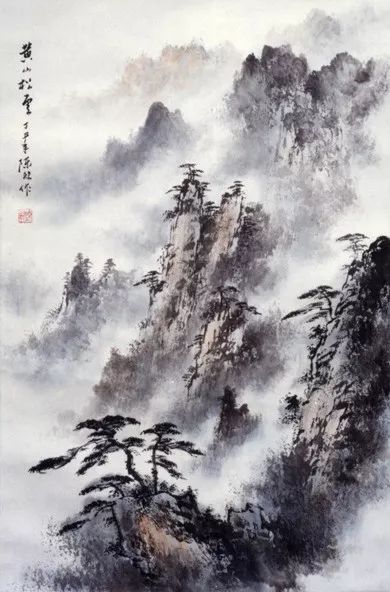 陈良宗山水画作品欣赏,陈家振山水画作品欣赏