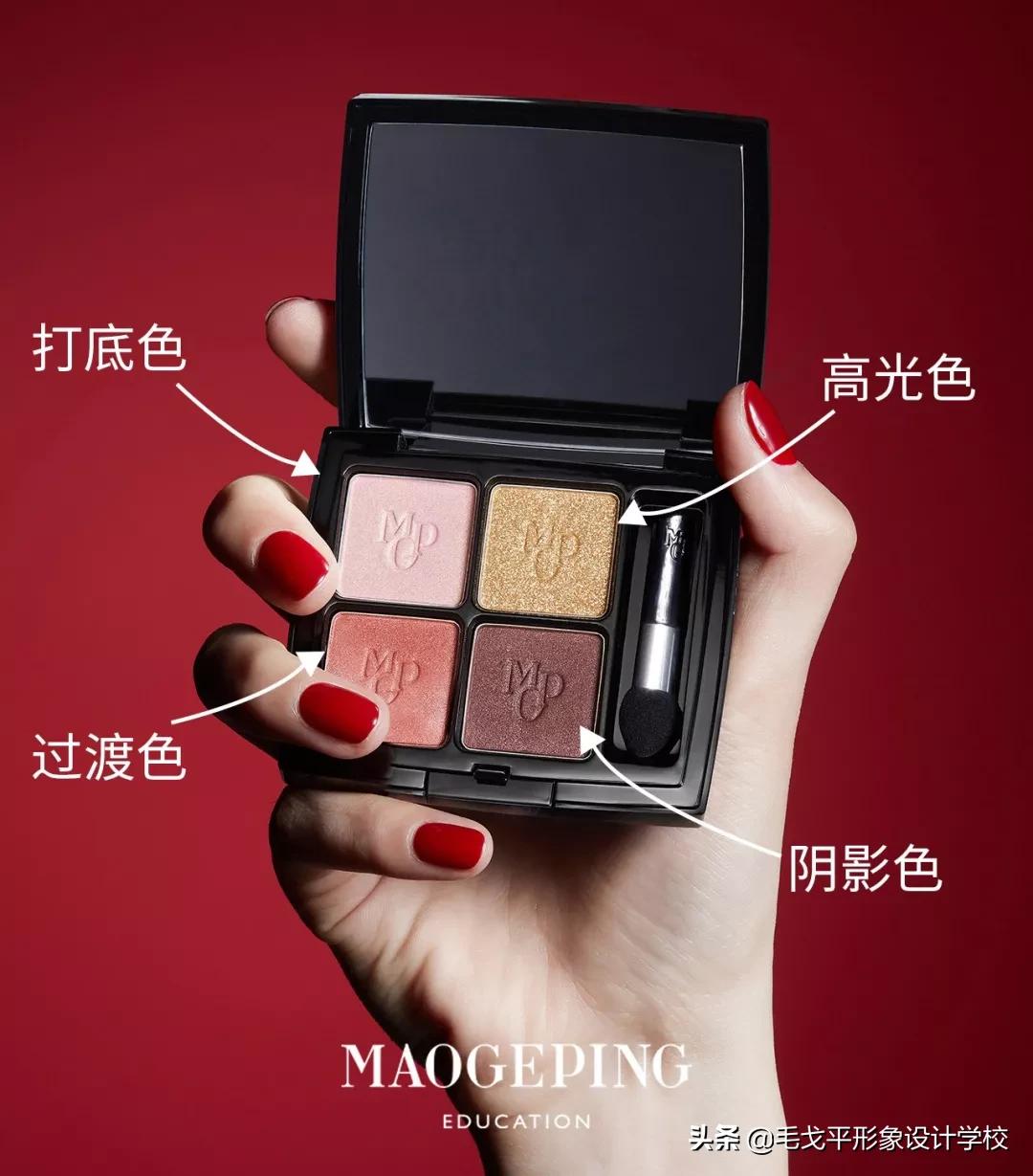 四色眼影盘怎么画眼影,新手眼影怎么画真的简单又好看