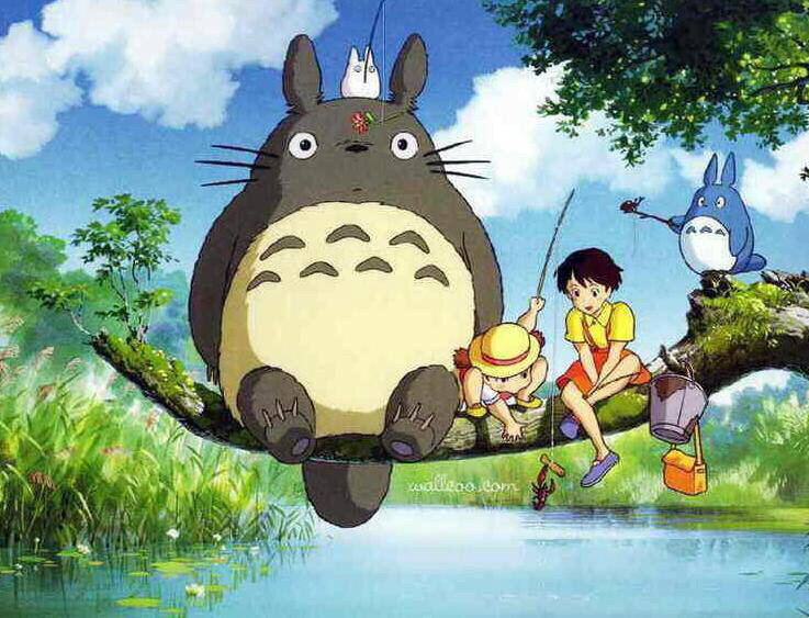 宫崎骏动漫治愈系动态壁纸龙猫,宫崎骏治愈系动漫龙猫