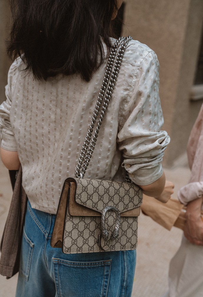 gucci包穿搭,gucci包包炫富