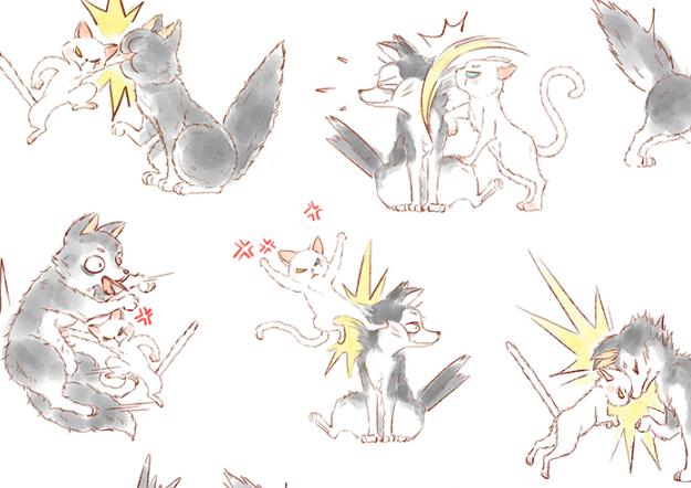 一只可爱流浪猫会怎么样,一只流浪猫把一只宠物猫给拐走了